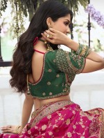 Lavender Pink Banarasi Silk Lehenga Choli